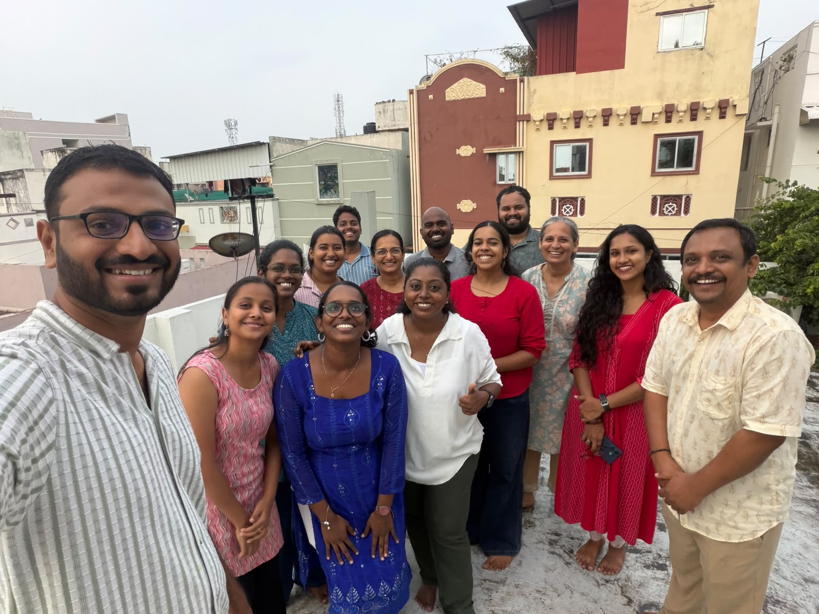 Participants at the first Chennai Social gathering, seated together in conversation